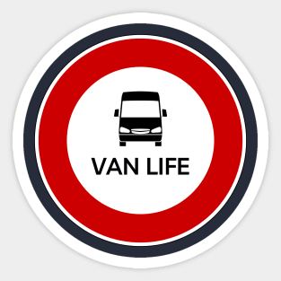 Van Life Traffic Sign Sticker